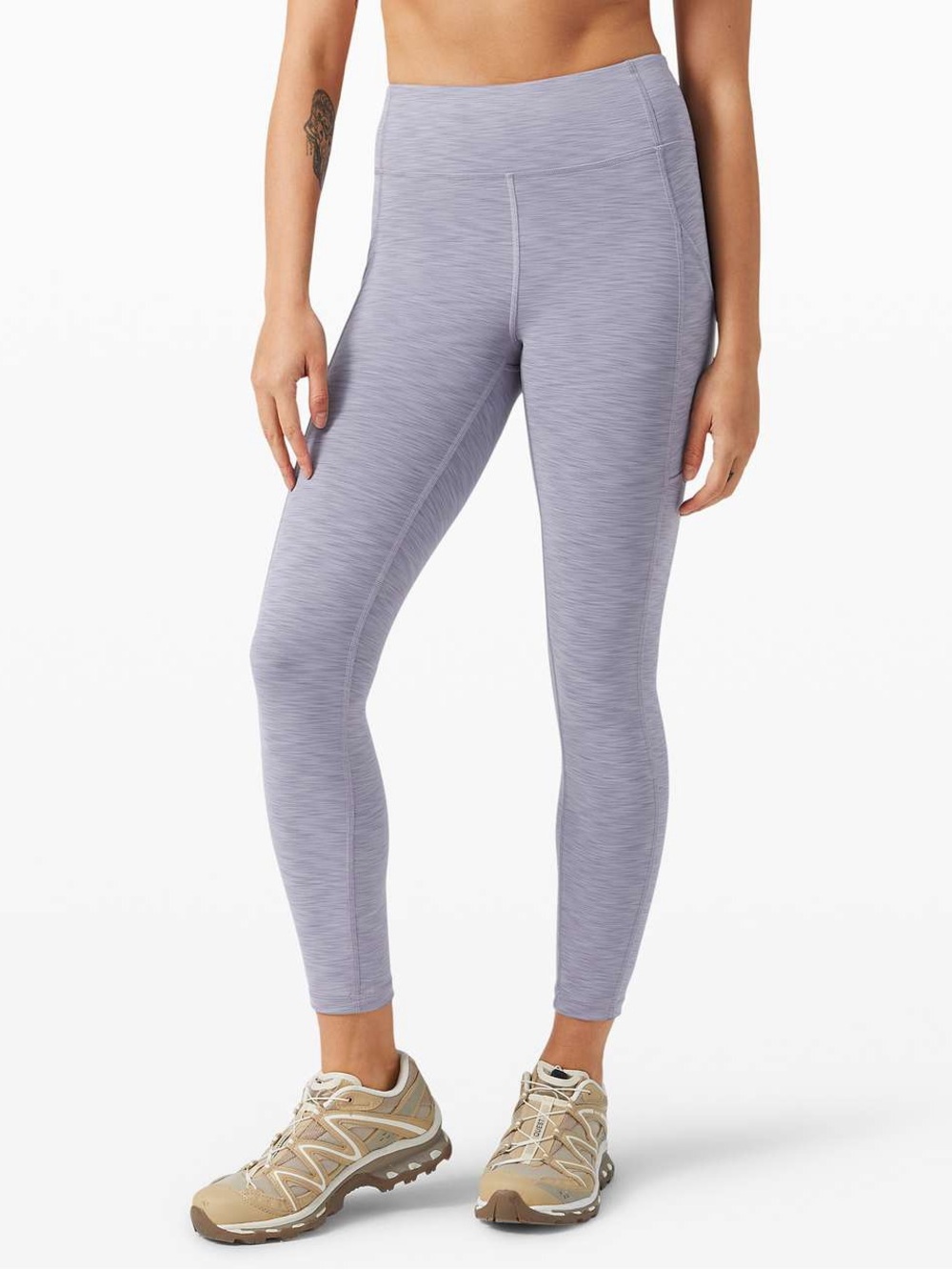 Lululemon Invigorate High-Rise Tight 25” - Heathered Peri Purple